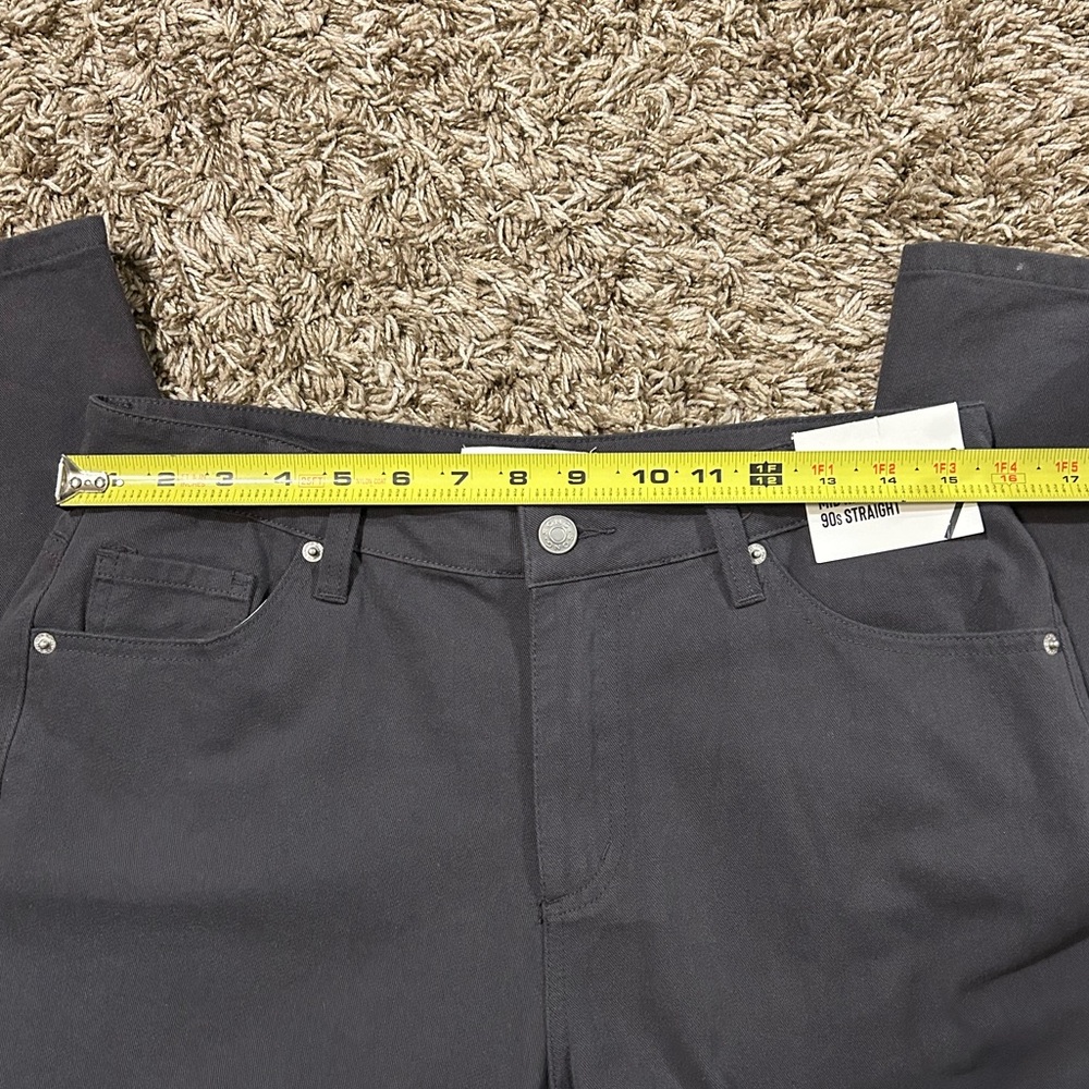 NWT S.O.N.G Gray 90s Mid Rise Straight Leg Jeans Size 7 - Picture 9 of 11